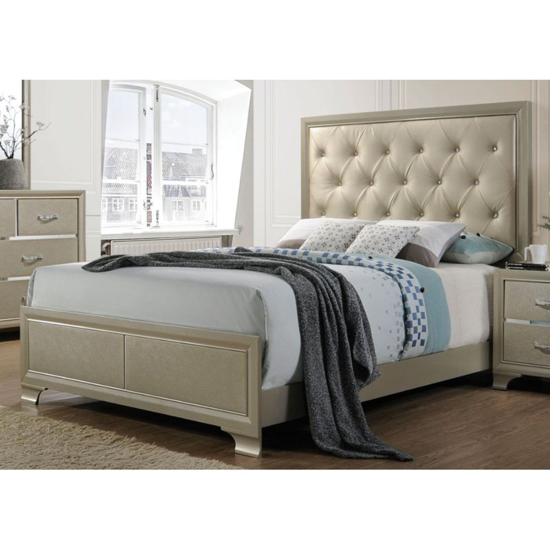 House of Hampton® Pospisil Queen Tufted Upholstered Low Profile Storage